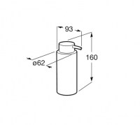 DOSIFICADOR JABON DE ENCIMERA SUPERINOX ROCA